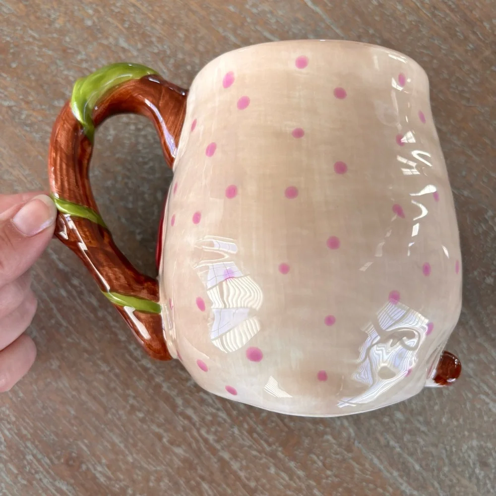 Pier 1 Imports Olli The Owl Ceramic Mug Large Painted 16 oz.